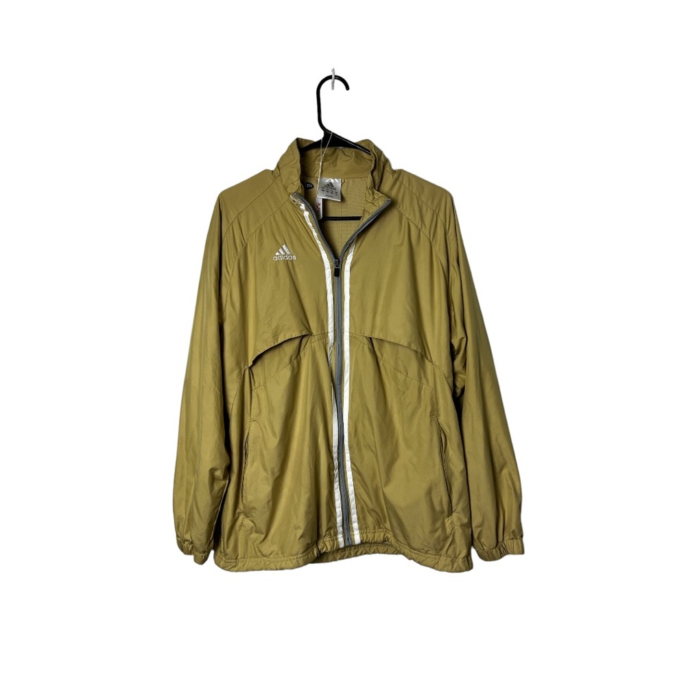 Size small gold “honey mustard” zip up windbreaker